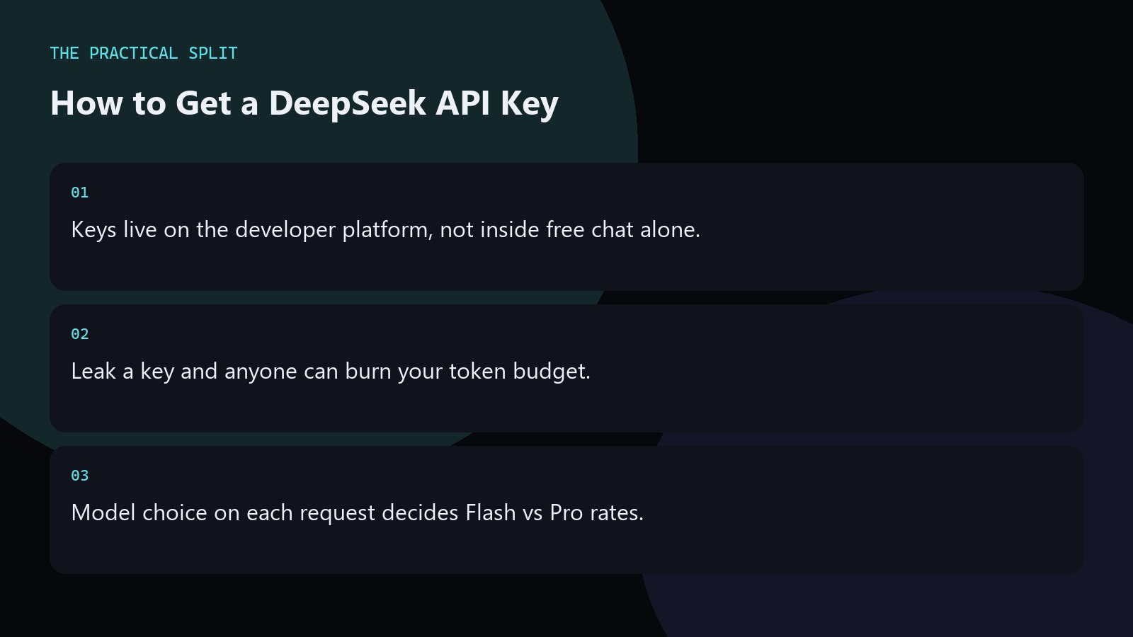 How to Get a DeepSeek API Key. Keys live on the developer platform, not inside free chat alone.
