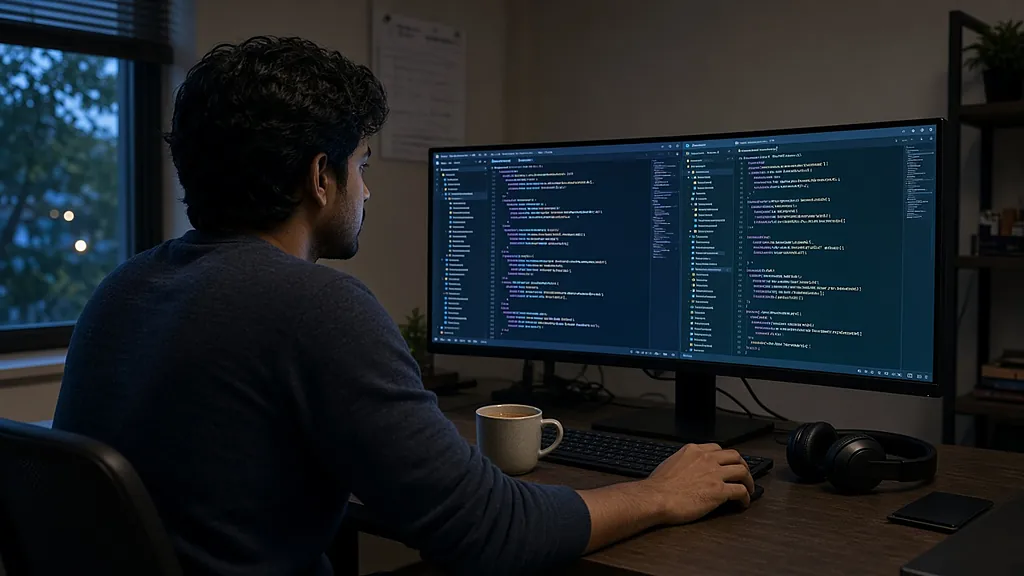 Cursor vs VSCode: developer running two code editor windows side by side on the same project