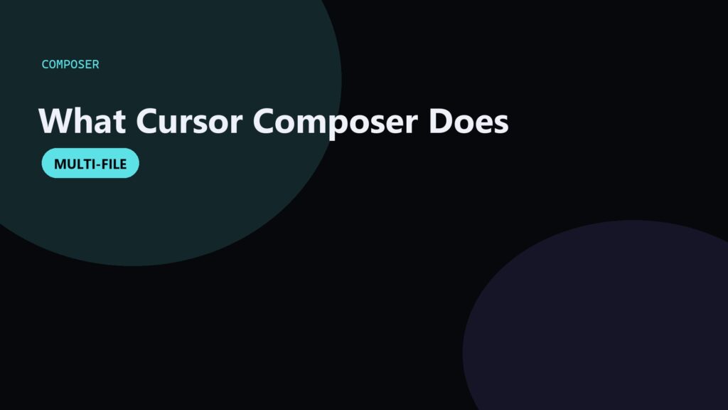 Cursor Composer: Multi-File AI Editing Explained