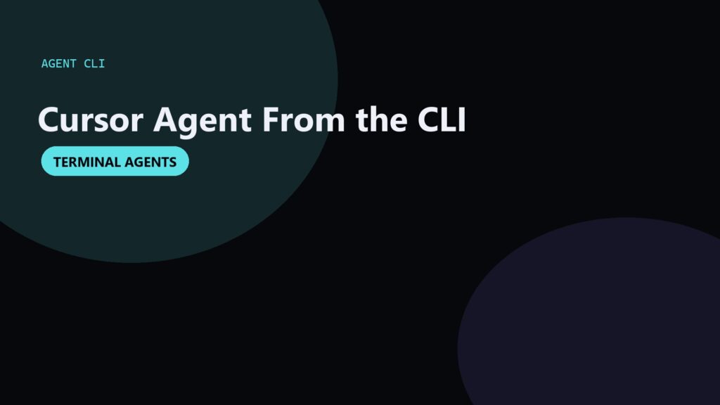Cursor Agent CLI: Run Agents From the Terminal